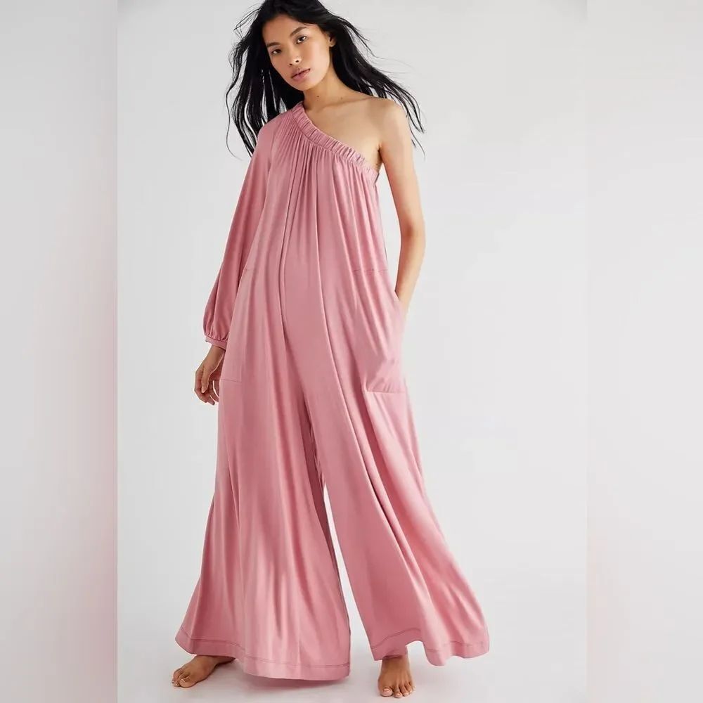 FREE PEOPLE SUNDAY STROLL JUMPER XL ROSE NWT - Picture 2 of 5